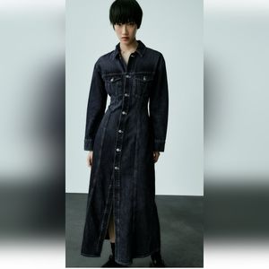 BNWT! Zara long denim dress